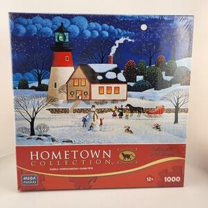 NIB Hometown Collection At‎ the Twilight Before Christmas Heronim 1000 pc puzzle